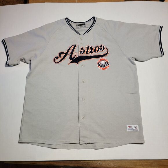 Houston Astros Jersey Tru Fan Series Embroidered Classic Logo - Size XL - Picture 2 of 7
